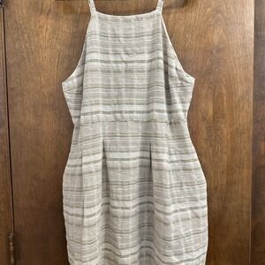 Oak + Fort cream strap size L dress